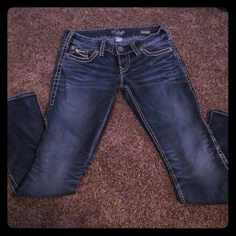 Silver jeans